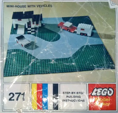 LEGO Samsonite 271 Mini-House with Vehicles set