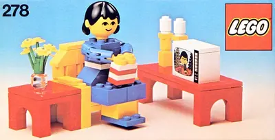 LEGO Homemaker 278 Television Room set