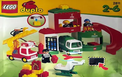 LEGO DUPLO 2811 Fire and Police Station set