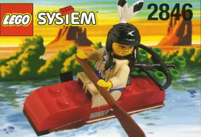 LEGO Western 2846 Indian Kayak set