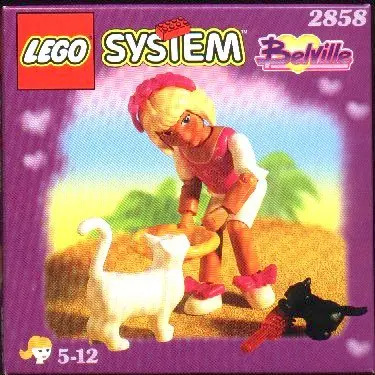 LEGO Belville 2858 Girl with Two Cats set