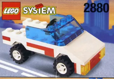 LEGO Town 2880 Open-Top Jeep set