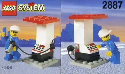 LEGO Town 2887 Petrol Station Attendant and Pump set