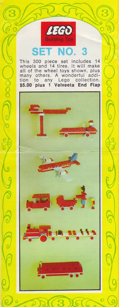 LEGO Samsonite 3 Promotional Set No. 3 (Kraft Velveeta) set
