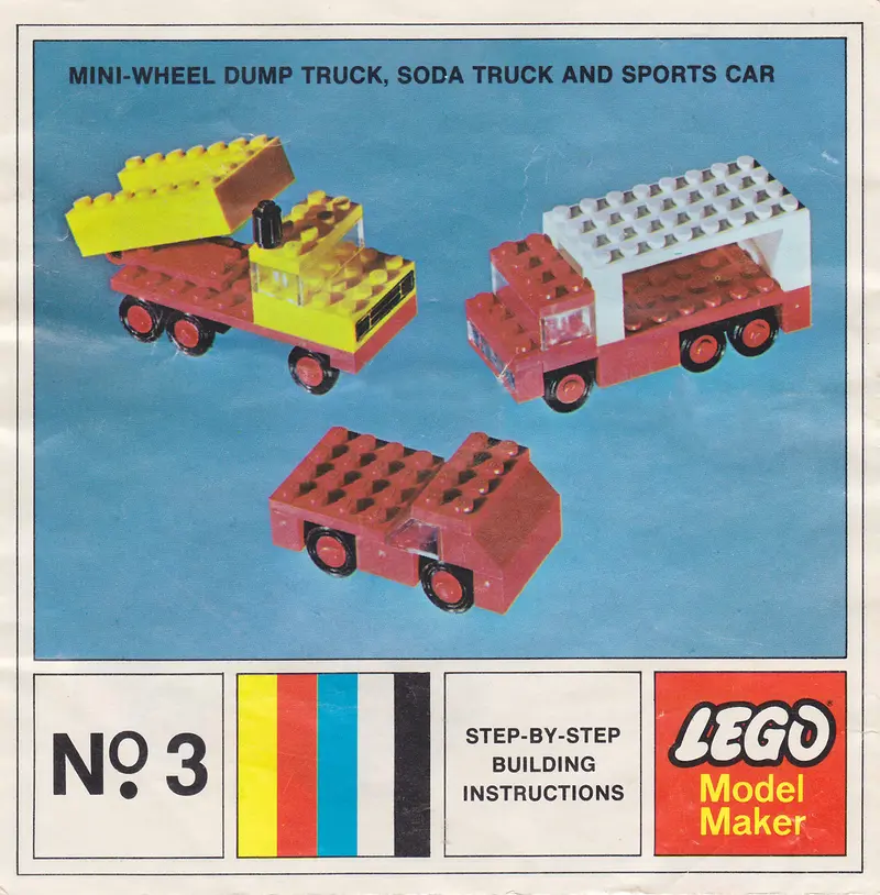 LEGO Samsonite 3 Mini-Wheel Model Maker No. 3 (Kraft Velveeta) set, image 4