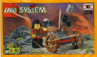 LEGO Castle 3016 Master and Heavy Gun set
