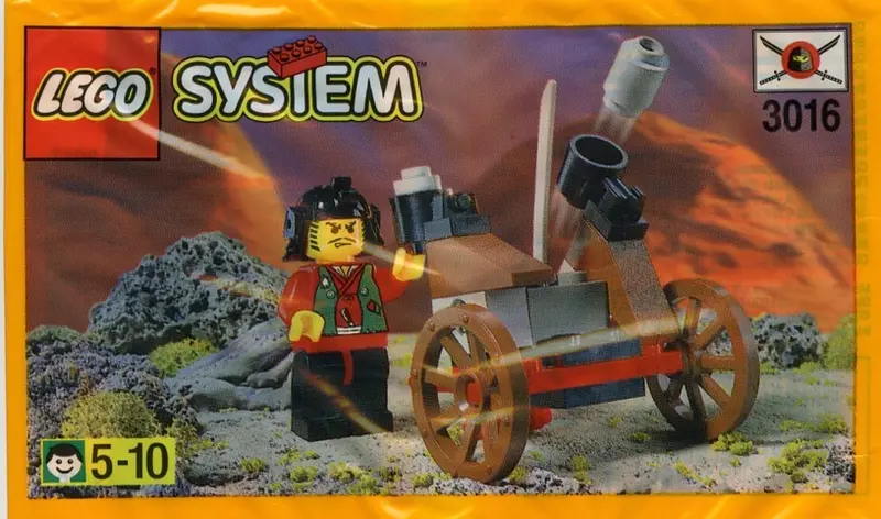LEGO Castle 3016 Master and Heavy Gun set