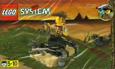 LEGO Adventurers 3020 Jones' Raft set