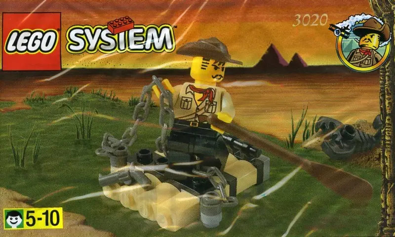 LEGO Adventurers 3020 Jones' Raft set