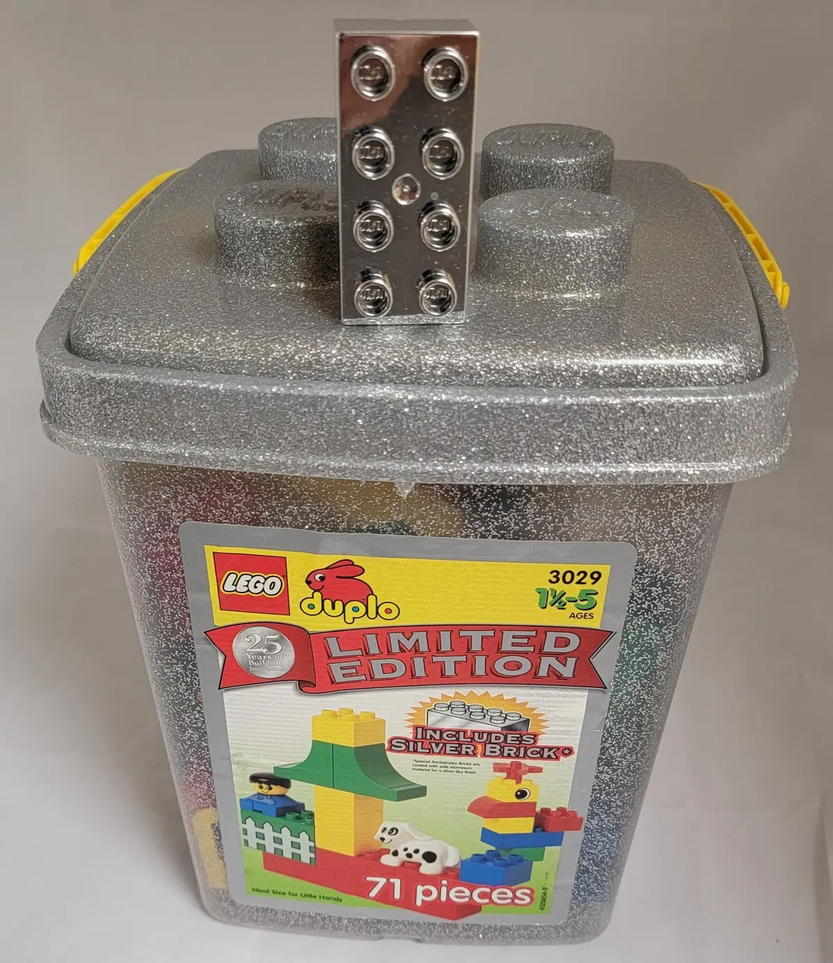 LEGO DUPLO 3029 Limited Edition Silver Duplo Bucket set, image 3