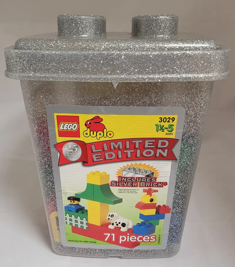 LEGO DUPLO 3029 Limited Edition Silver Duplo Bucket set