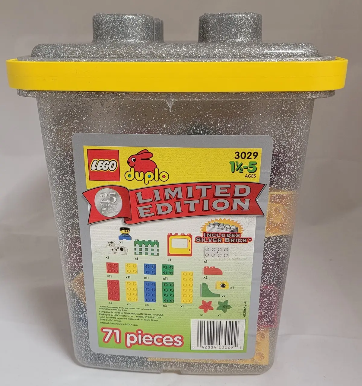 LEGO DUPLO 3029 Limited Edition Silver Duplo Bucket set, image 2