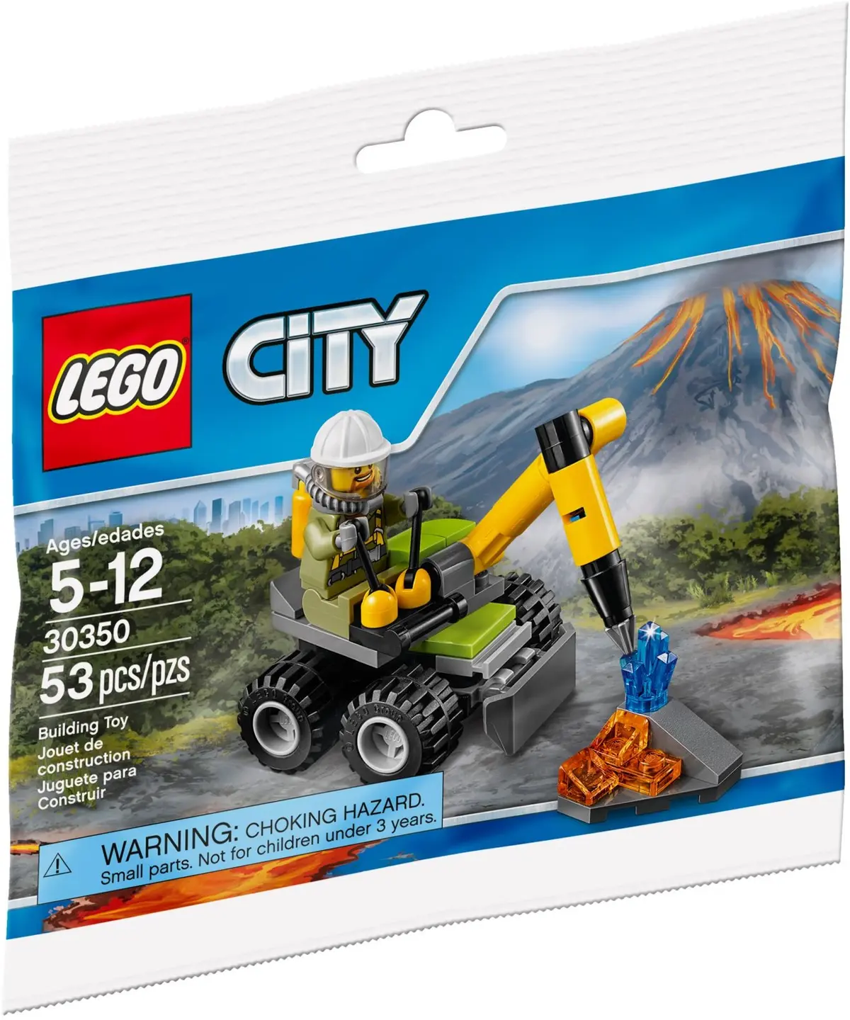 LEGO City 30350 Volcano Jackhammer set, image 2
