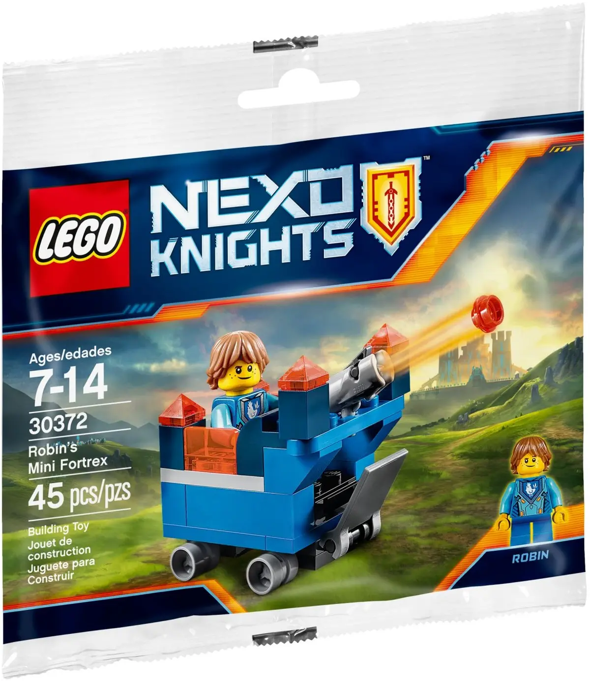 LEGO NEXO KNIGHTS 30372 Robin's Mini Fortrex set, image 2