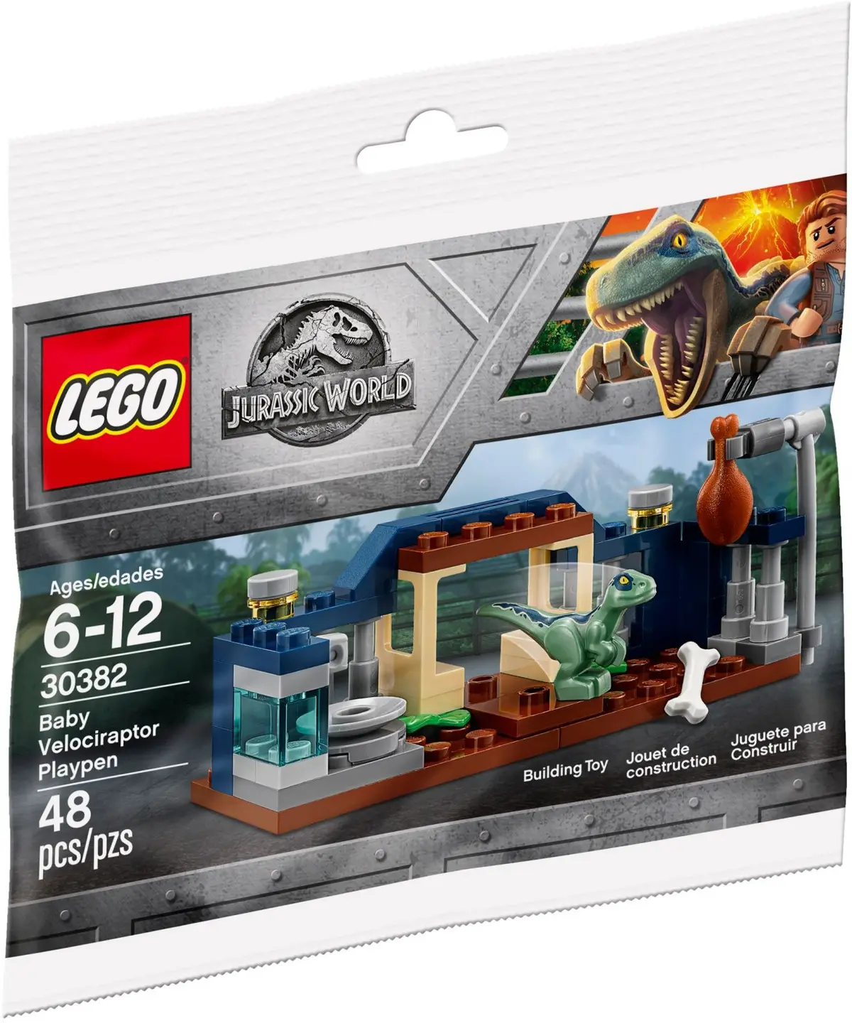 LEGO Jurassic World 30382 Baby Velociraptor Playpen set, image 2