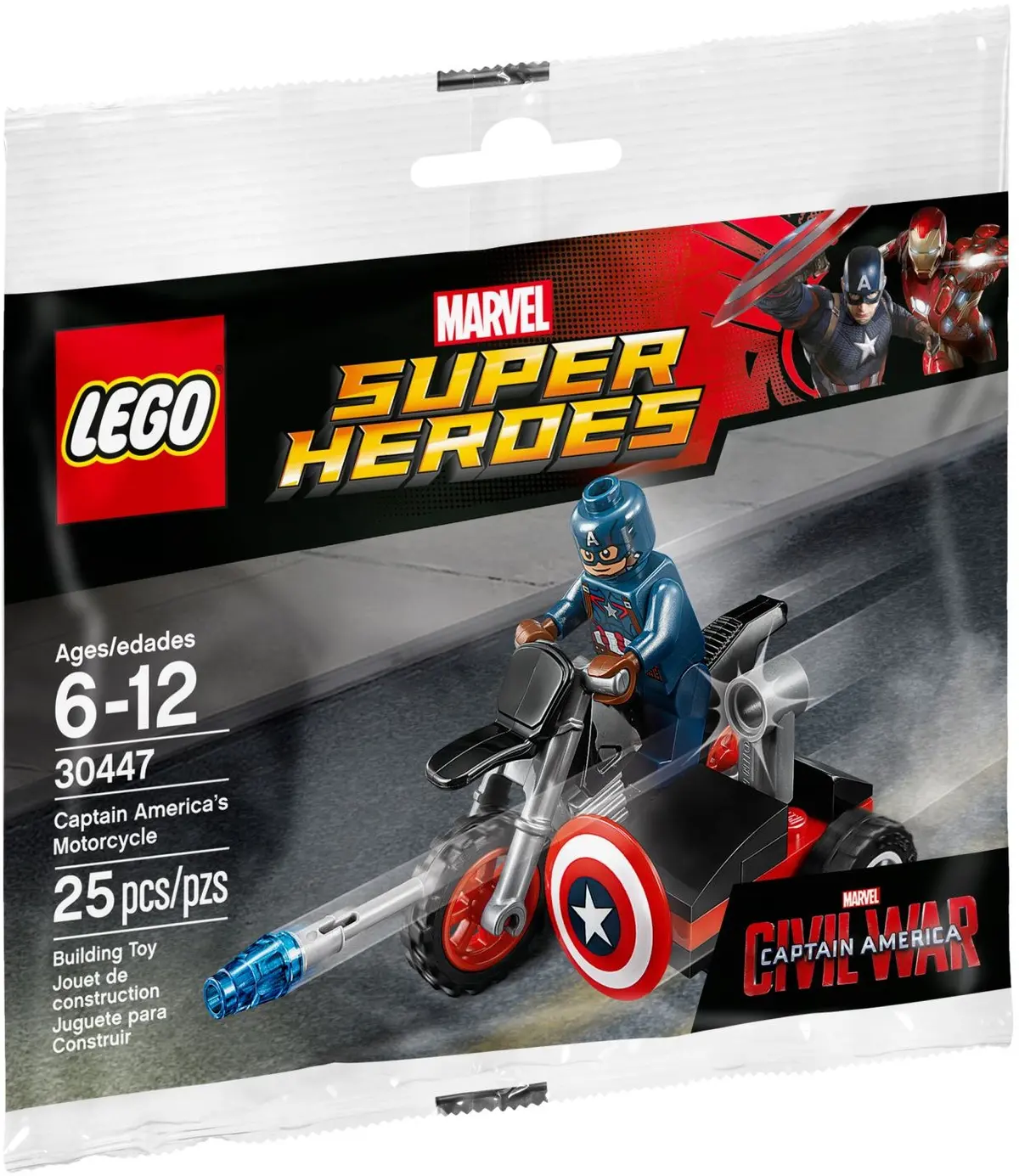 LEGO Marvel Super Heroes 30447 Captain America's Motorcycle set, image 2