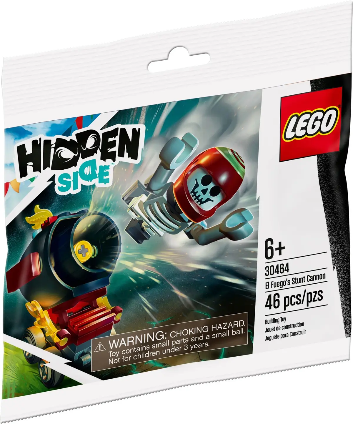 LEGO Hidden Side 30464 El Fuego's Stunt Cannon set, image 2
