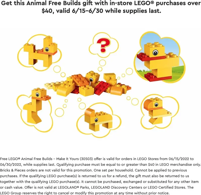 LEGO Miscellaneous 30503 Build Your Own Animals - Make It Yours set, image 3
