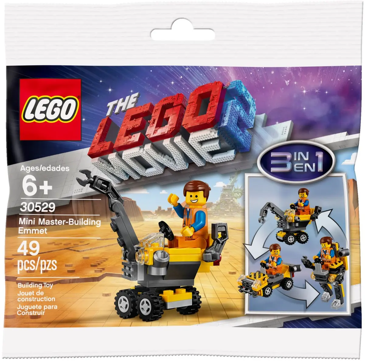 LEGO The LEGO Movie 2 30529 Mini Master-Building Emmet set, image 3