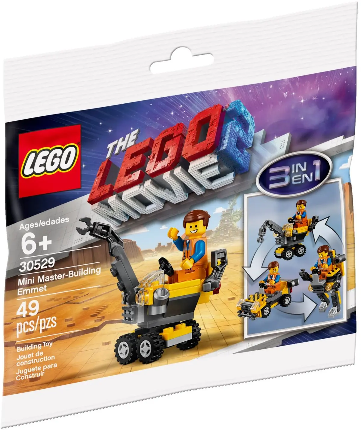 LEGO The LEGO Movie 2 30529 Mini Master-Building Emmet set, image 2