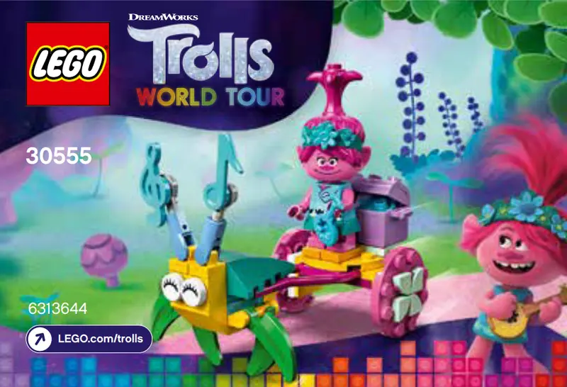 LEGO Trolls World Tour 30555 Poppy's Carriage set