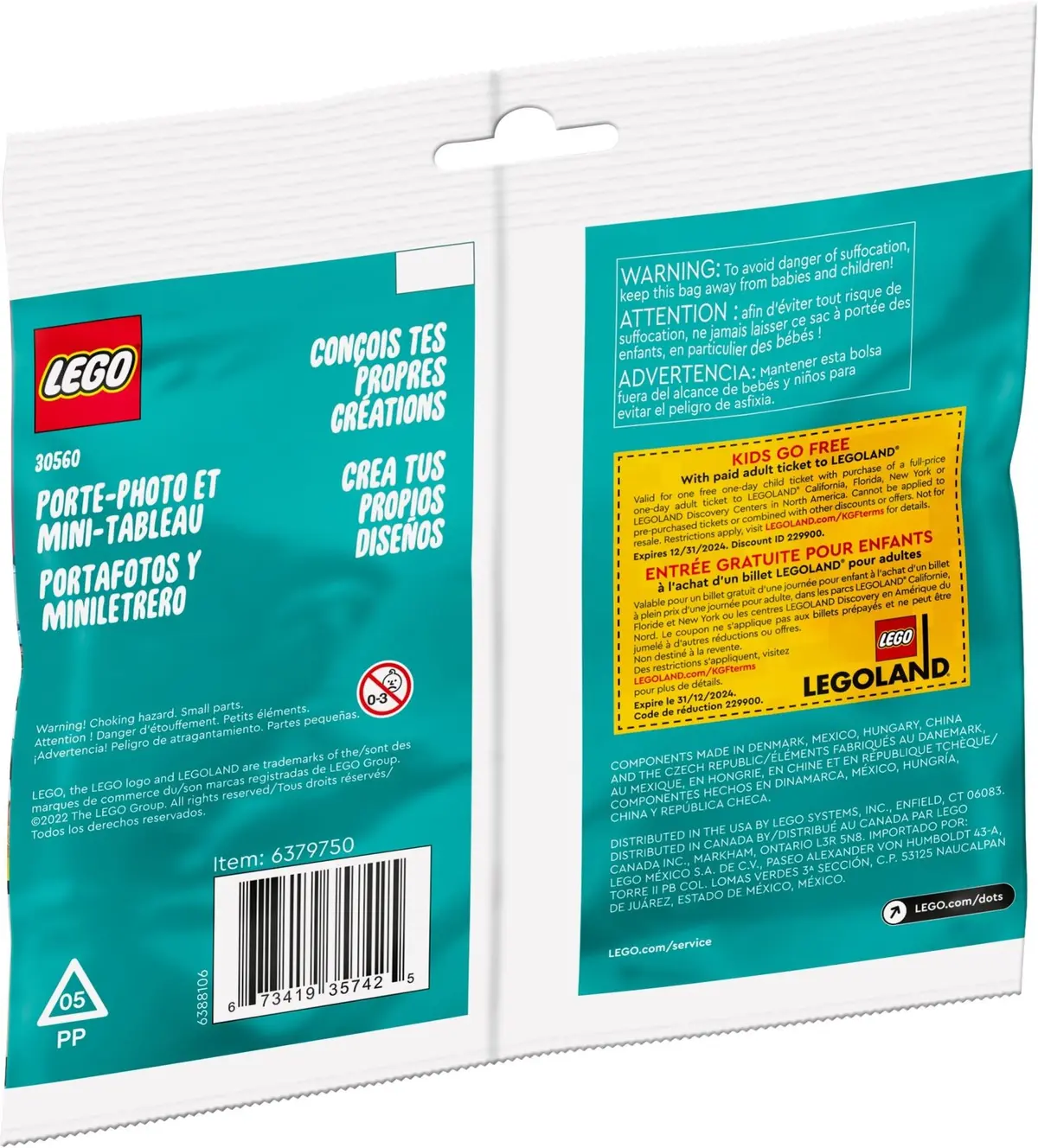 LEGO Dots 30560 Pineapple Photo Holder and Mini Board set, image 3