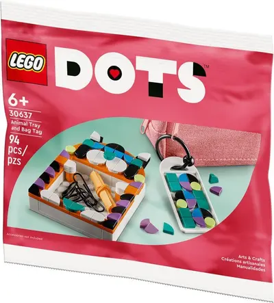 LEGO Dots 30637 Animal Tray and Bag Tag set