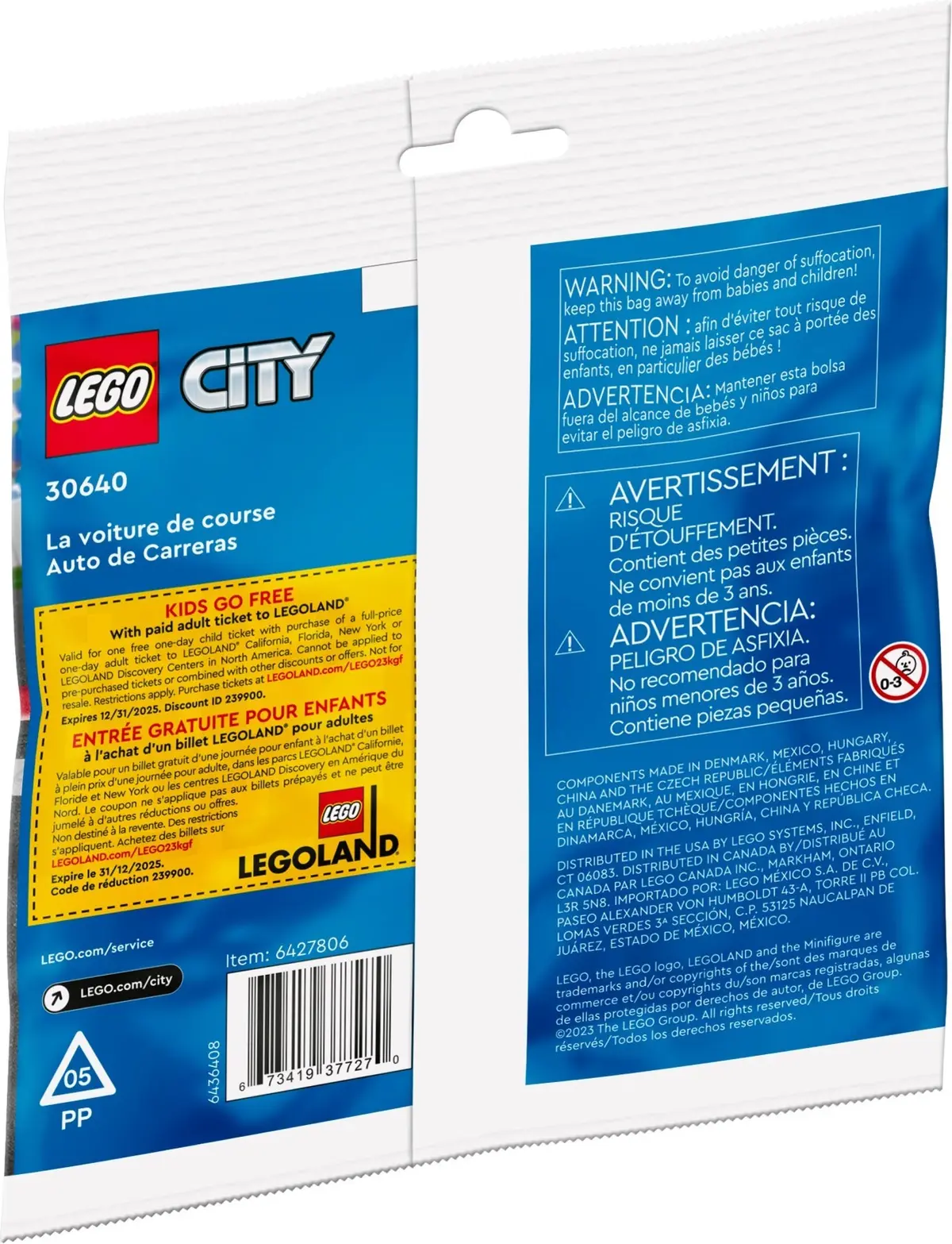 LEGO City 30640 Race Car set, image 3