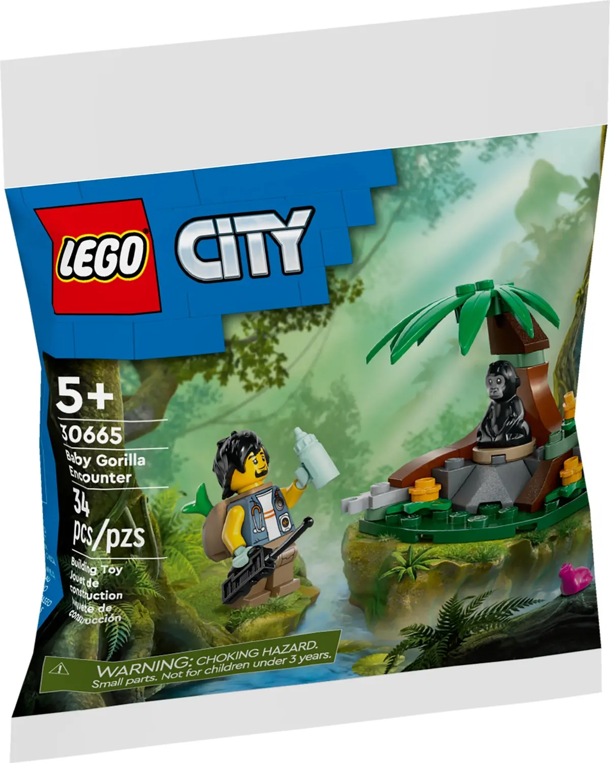 LEGO City 30665 Baby Gorilla Encounter set, image 2