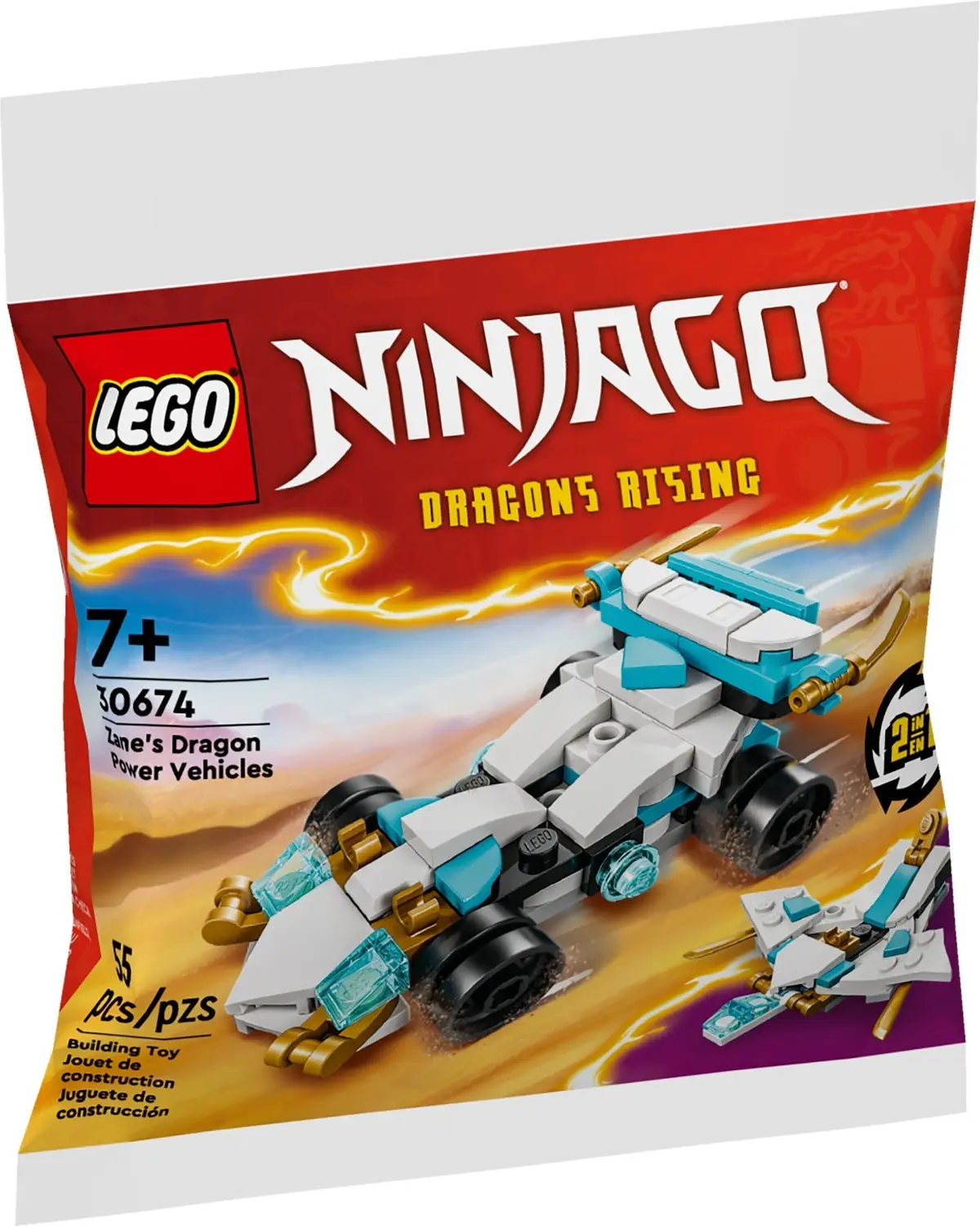 LEGO Ninjago 30674 Zane's Dragon Power Vehicles set, image 2