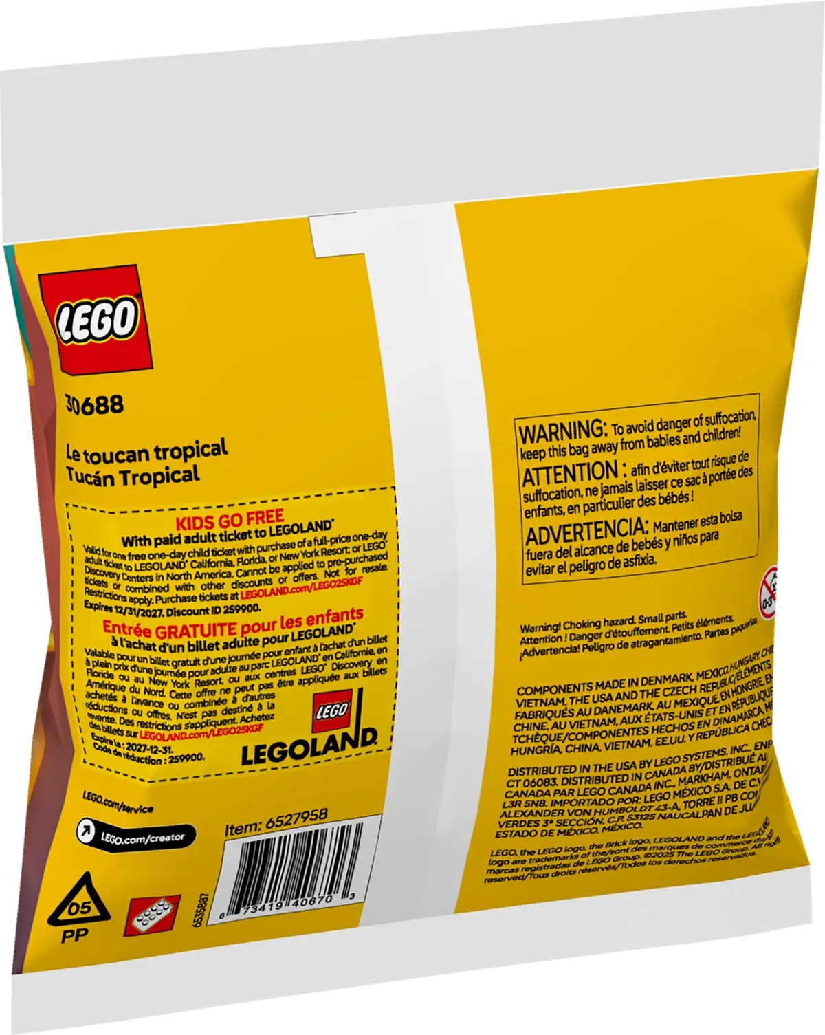 LEGO Creator 30688 Tropical Toucan set, image 4