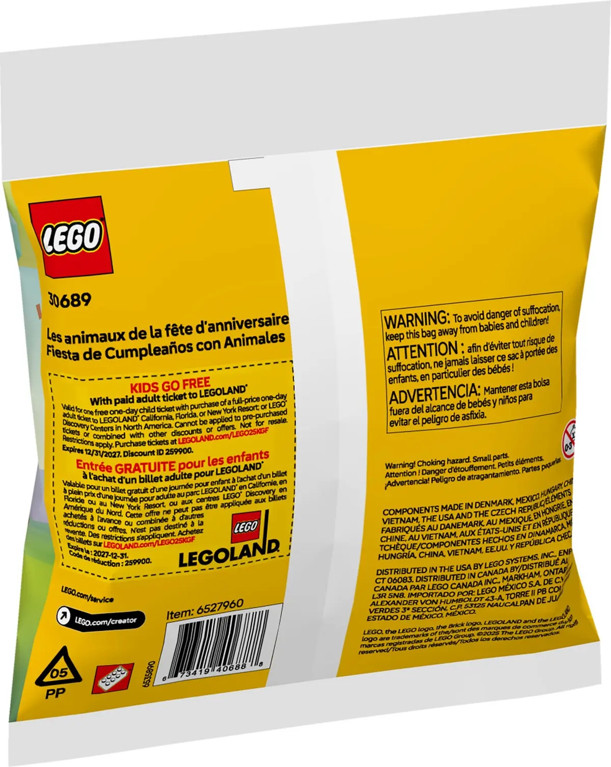 LEGO Creator 30689 Birthday Party Animals set, image 4