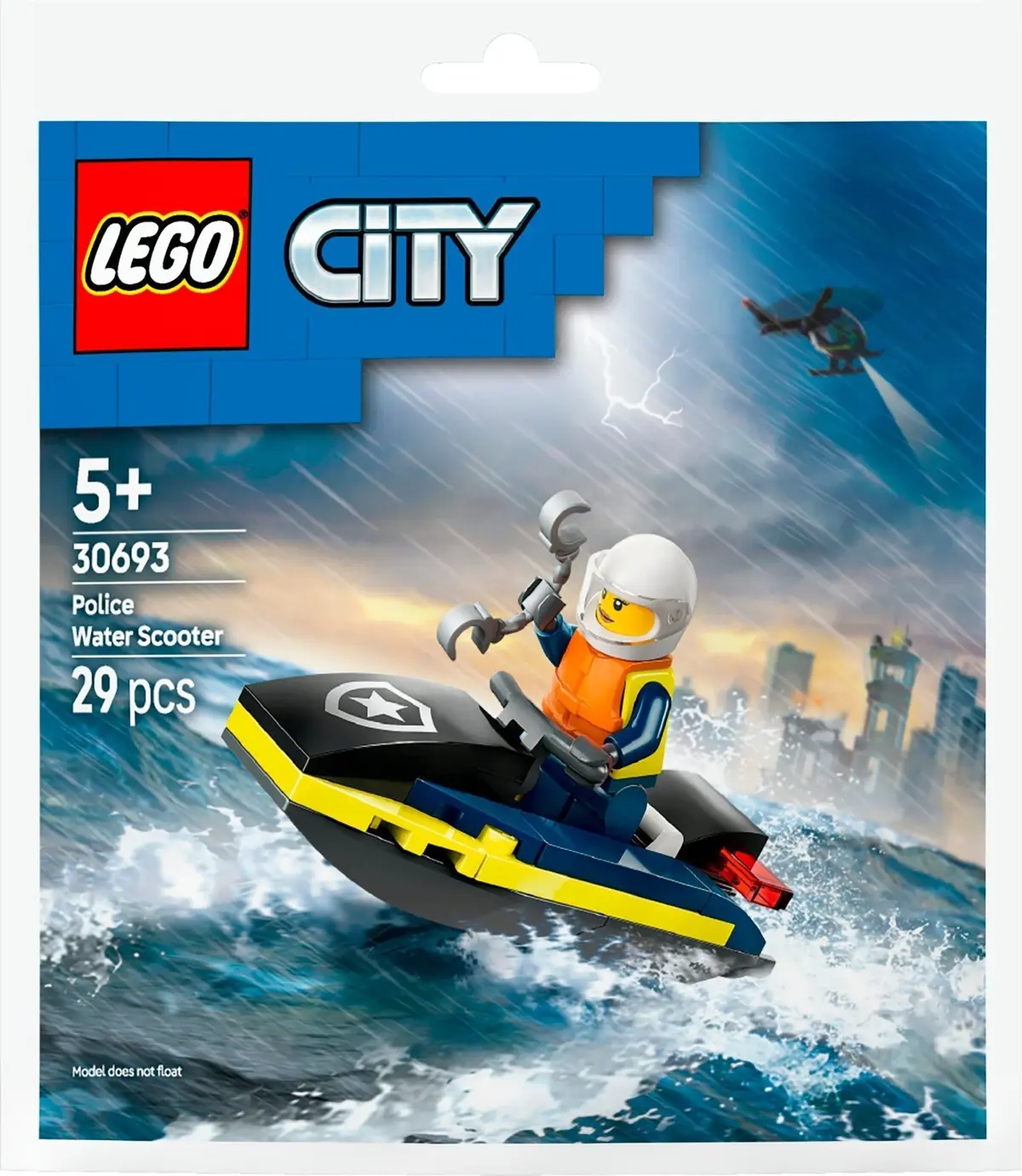 LEGO City 30693 Police Water Scooter set, image 2