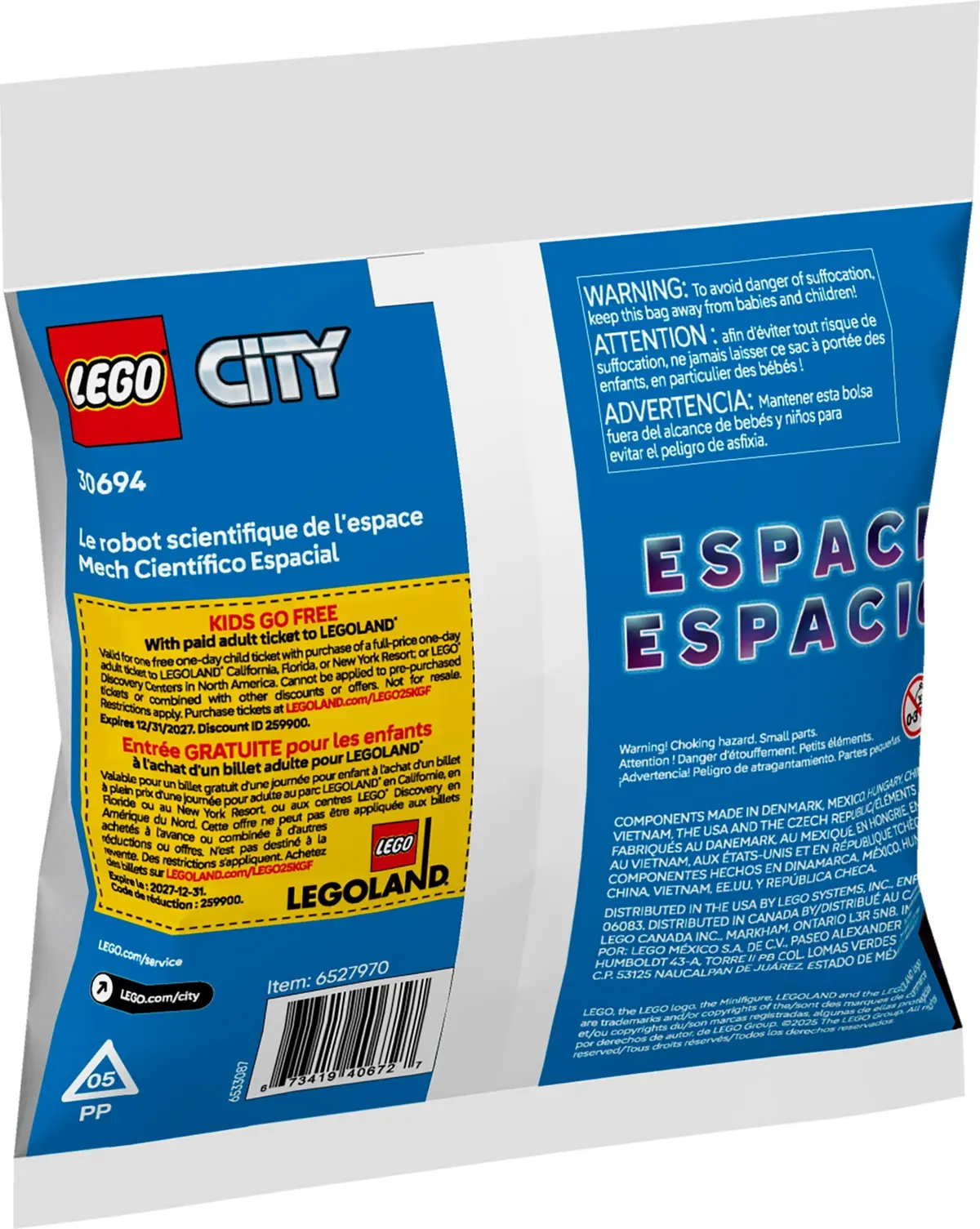 LEGO City 30694 Space Science Mech set, image 4