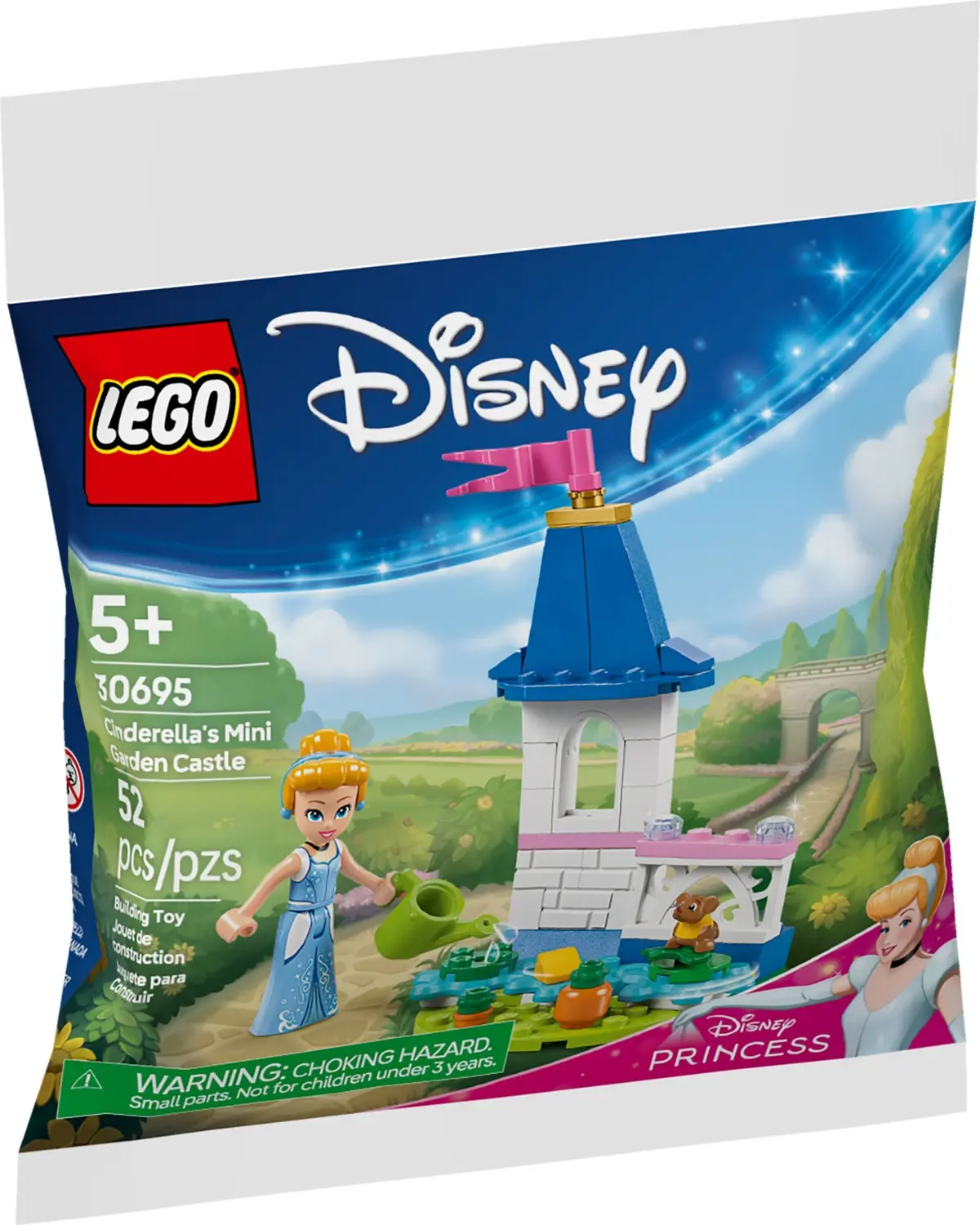 LEGO Disney 30695 Cinderella's Mini Garden Castle set, image 3