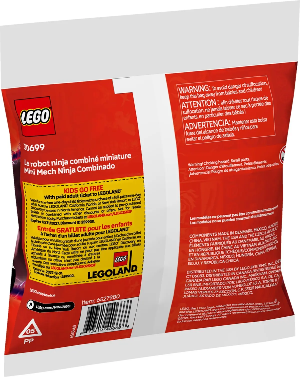 LEGO Ninjago 30699 Mini Ninja Combo Mech set, image 4