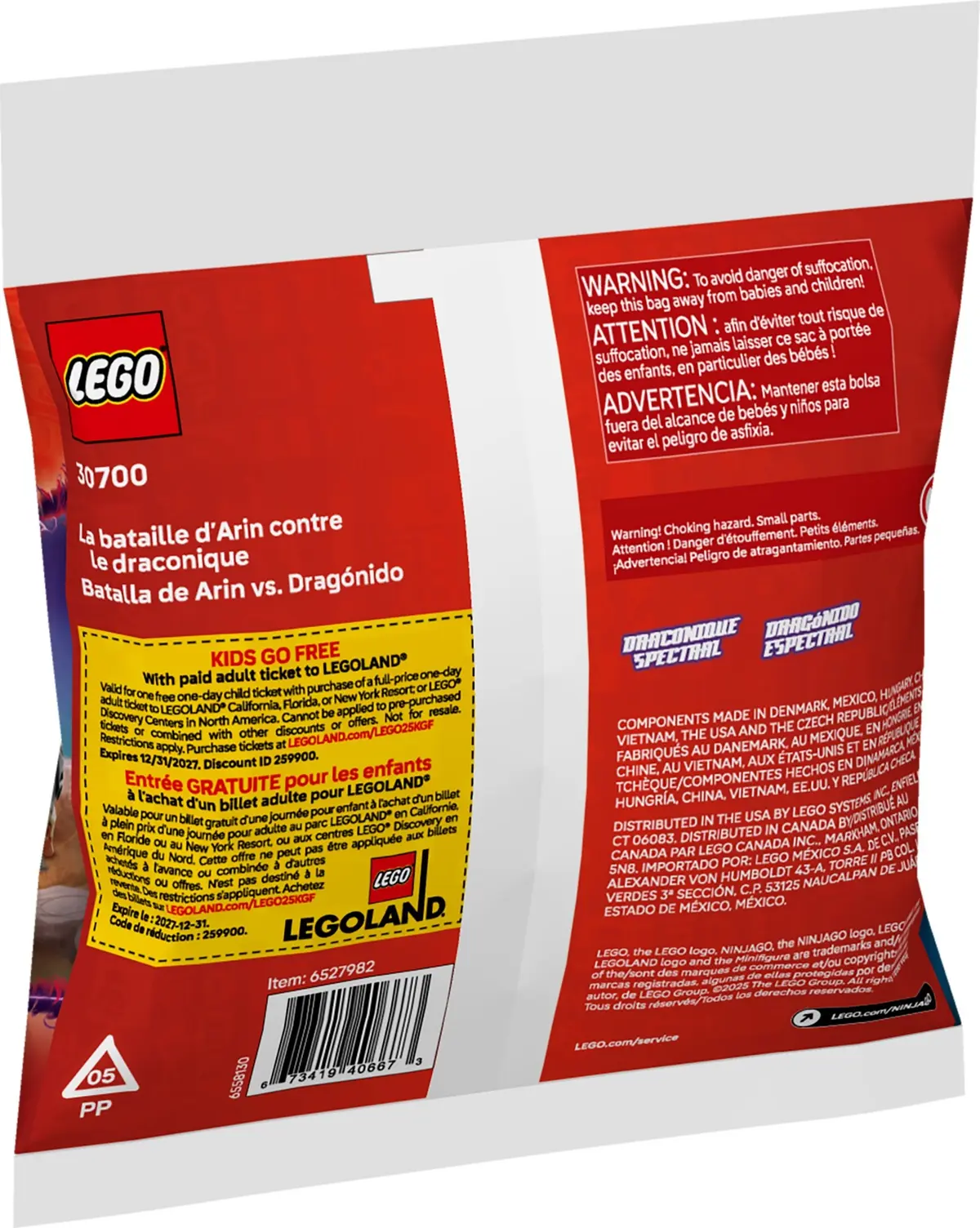 LEGO Ninjago 30700 Arin vs. Dragonian Battle set, image 5