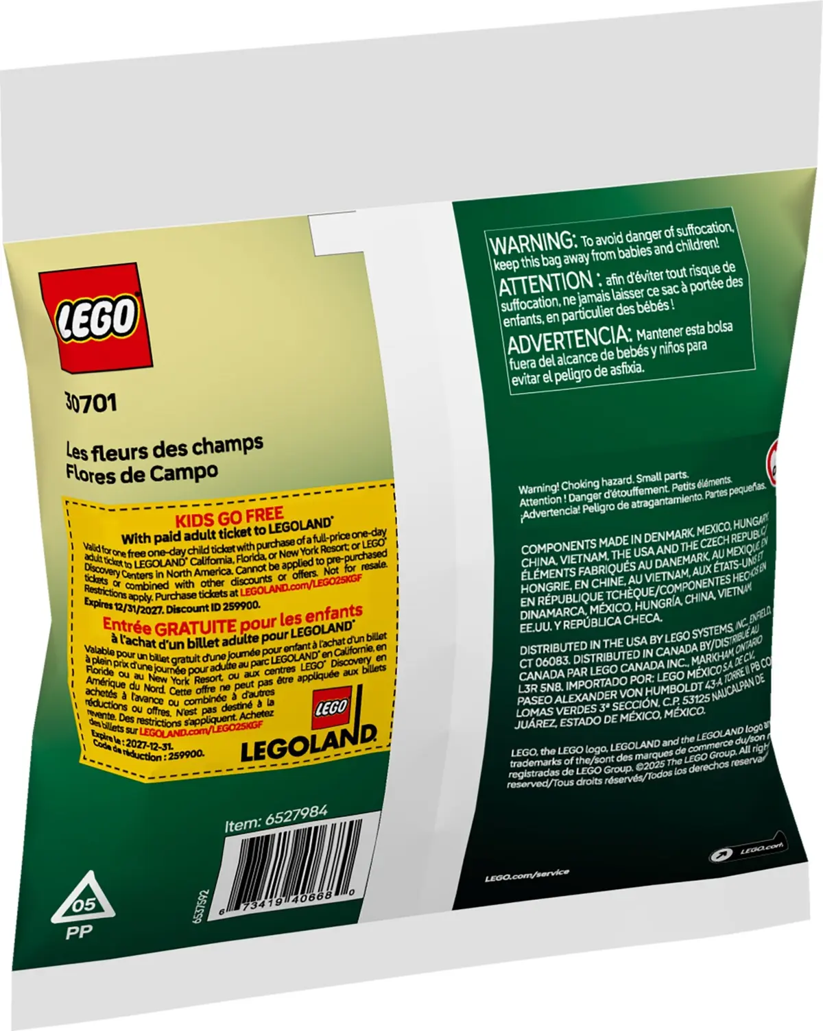 LEGO Botanicals 30701 Field Flowers set, image 4