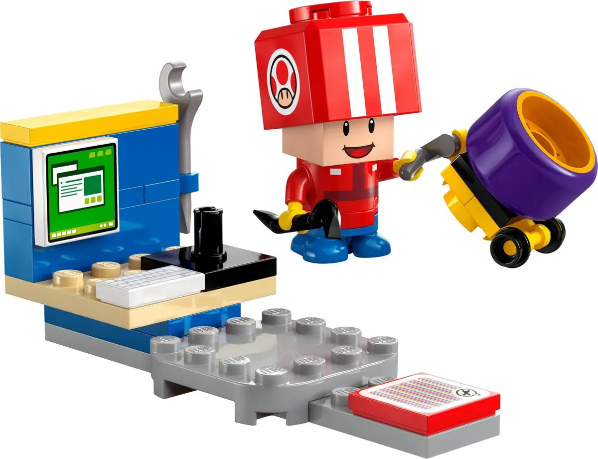 LEGO Super Mario 30702 Toad (Pit Crew) set