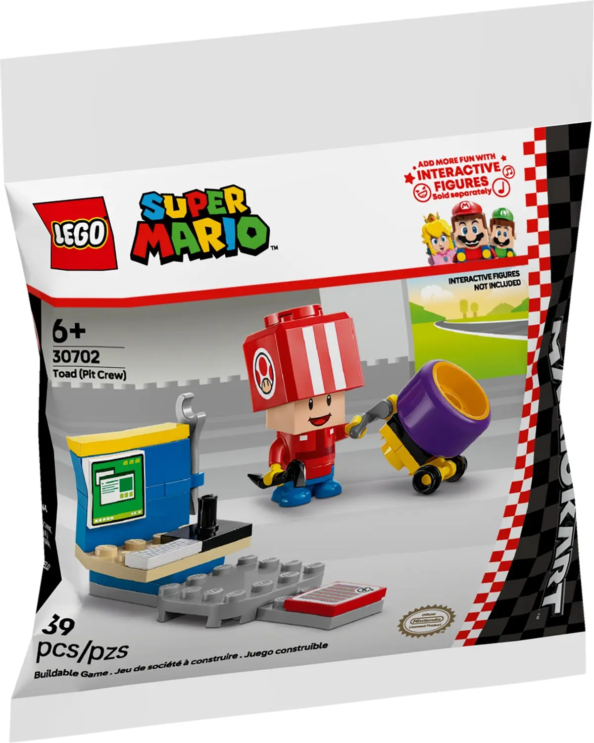 LEGO Super Mario 30702 Toad (Pit Crew) set, image 4