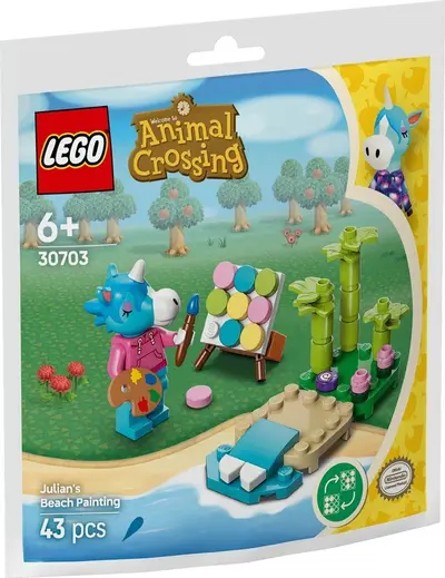LEGO Animal Crossing 30703 Julian's Beach Painting set, image 2