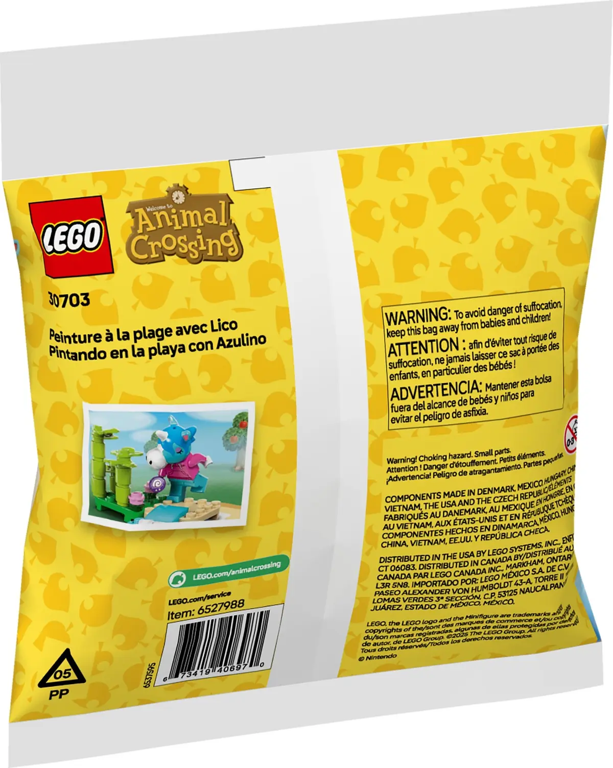 LEGO Animal Crossing 30703 Julian's Beach Painting set, image 5