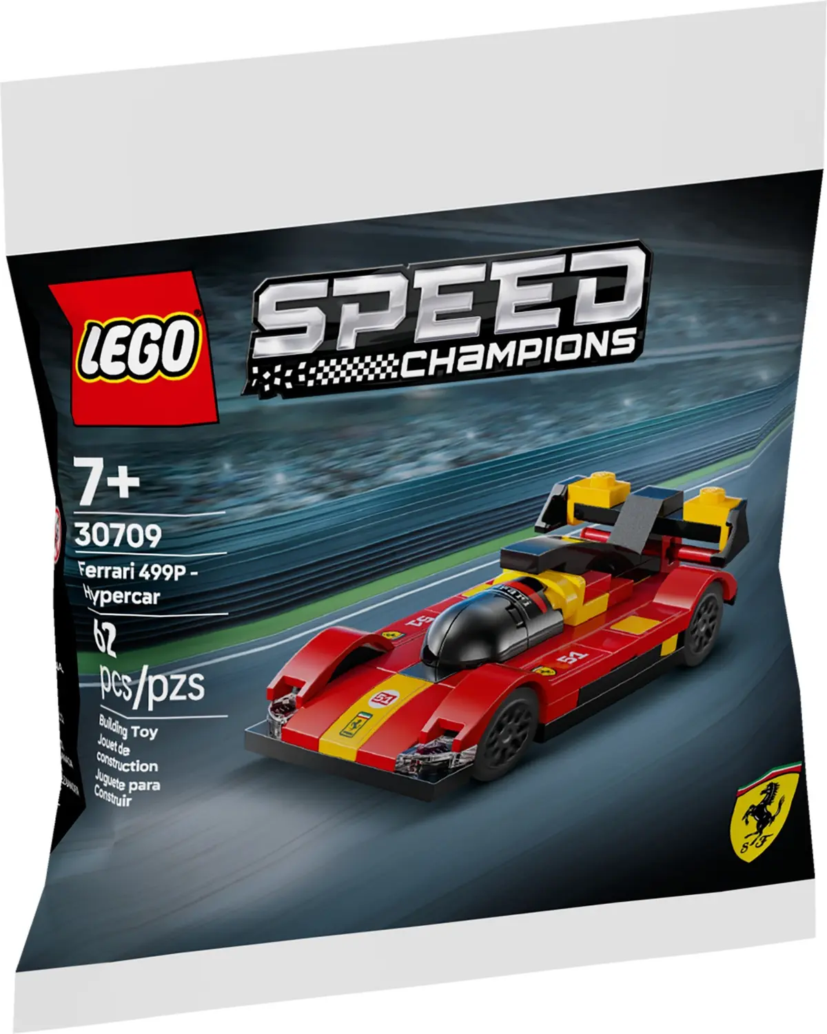 LEGO Speed Champions 30709 Ferrari 499P - Hypercar set, image 4