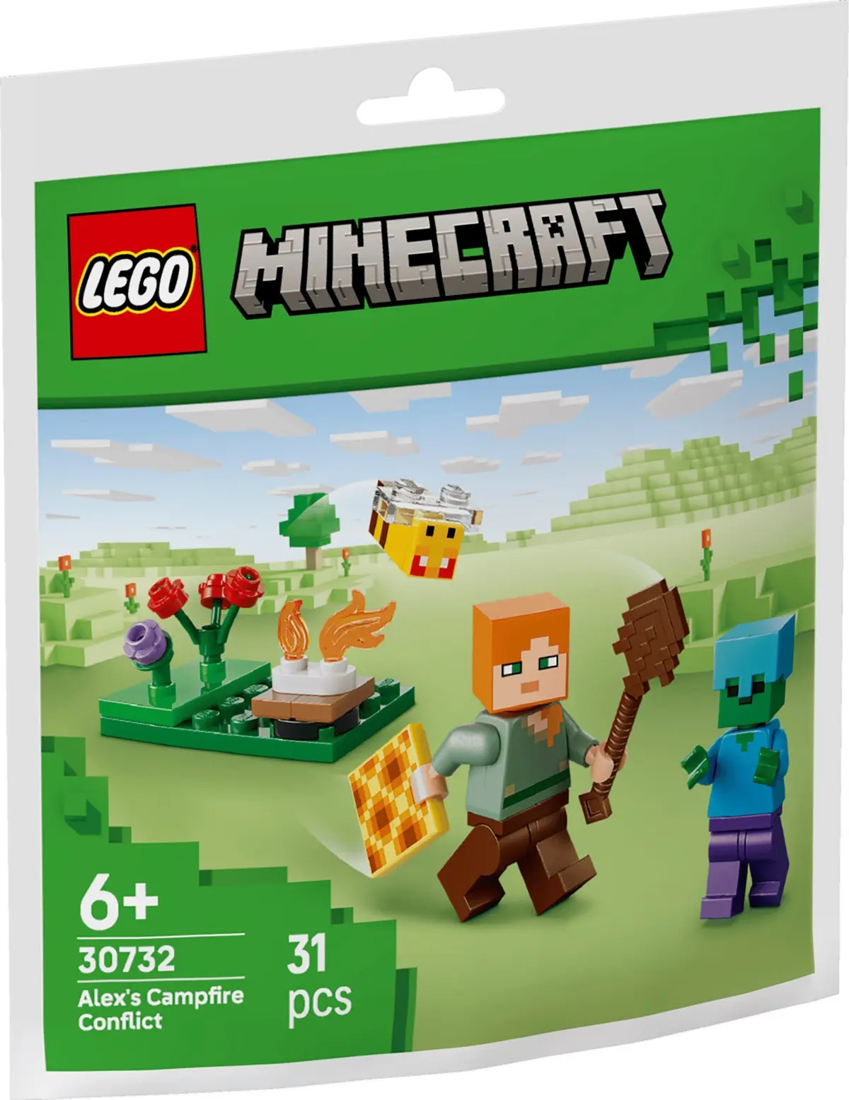 LEGO Minecraft 30732 Alex's Campfire Conflict set, image 2