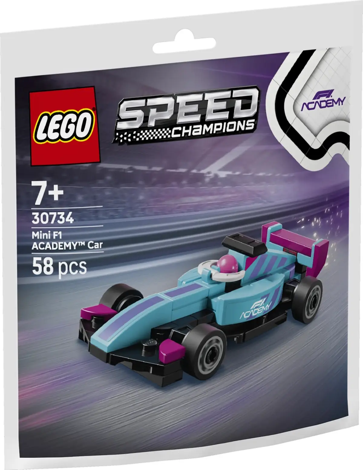LEGO Speed Champions 30734 Mini F1 ACADEMY Car set, image 3