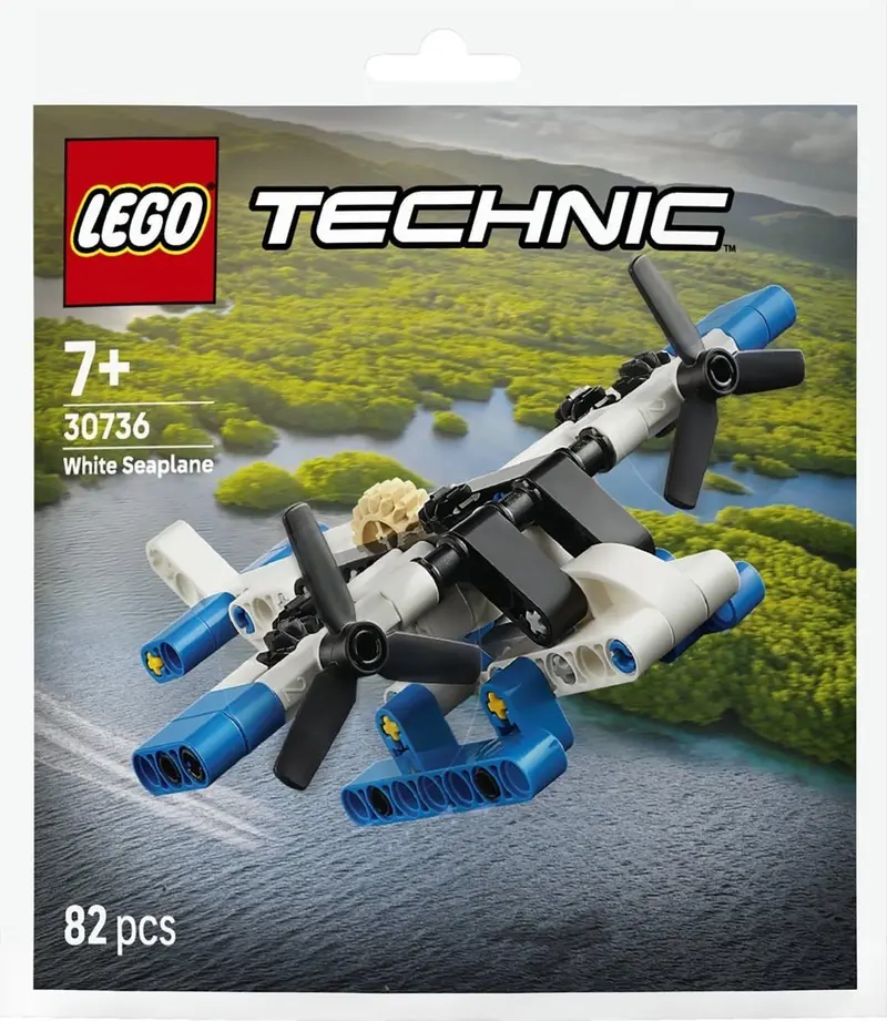 LEGO Technic 30736 White Seaplane set, image 3