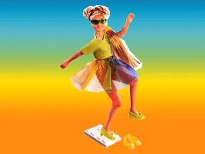LEGO Scala 3106 Marie in Rainbow Skirt set