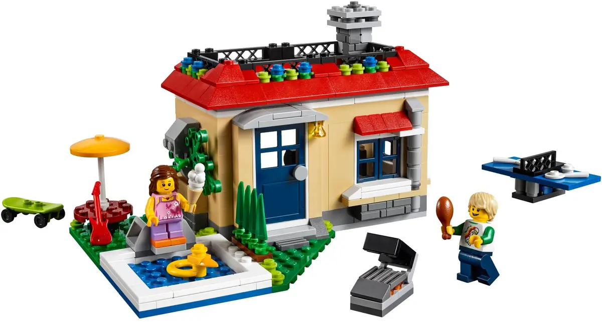 LEGO Creator 31067 Modular Poolside Holiday set, image 5