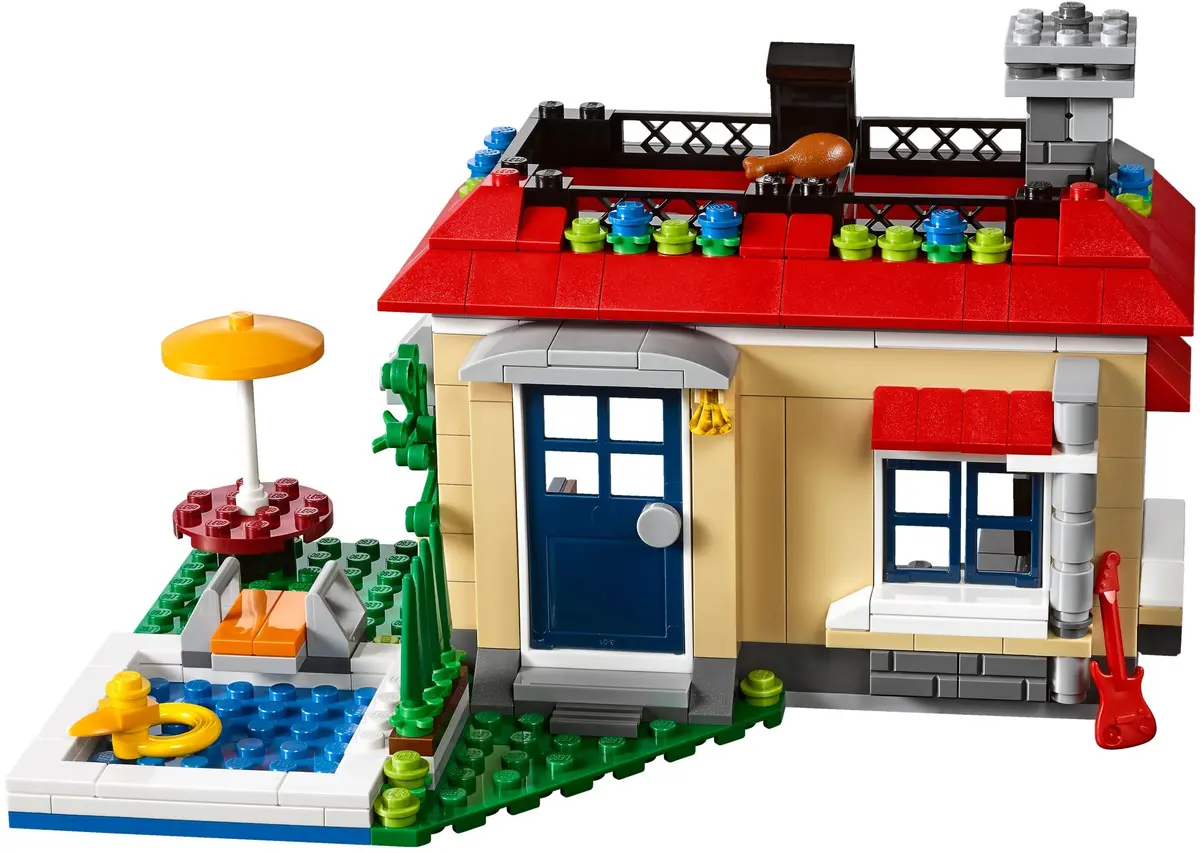 LEGO Creator 31067 Modular Poolside Holiday set, image 4