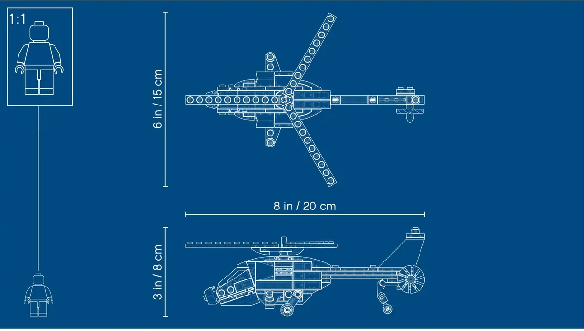LEGO Creator 31092 Helicopter Adventure set, image 6